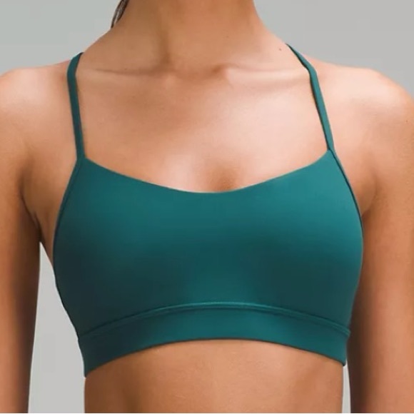Lululemon blue/ green sports bra size 6; normal wear - Picture 1 of 4